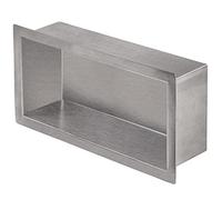 Skelang Shower Niche 304 Stainless Steel, Recessed Shower Shelf, 30 x 15 cm Insert Bathroom Storage for Shampoo, Soap, Toiletries (Brushed Finish)