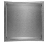 Skelang Shower Niche 304 Stainless Steel, Recessed Shower Shelf, 30 x 30 cm Insert Bathroom Storage for Shampoo, Soap, Toiletries (Brushed Finish)