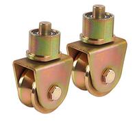 Skelang Sliding Gate Wheels 58 mm, V Groove Caster with 360-Degree Rotational Stem, V Track Gate Roller for Foldable Sliding Gate, Pack of 2