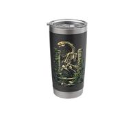Skeletal Dragon in Ruins Stainless Steel Insulated Tumbler