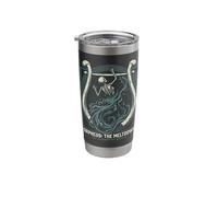Skeletal Orpheus Tragedy Greek Mythology Underworld Lyre Stainless Steel Insulated Tumbler