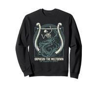 Skeletal Orpheus Tragedy Greek Mythology Underworld Lyre Sweatshirt