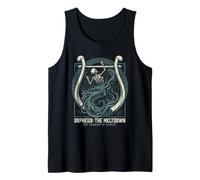 Skeletal Orpheus Tragedy Greek Mythology Underworld Lyre Tank Top