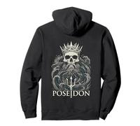 Skeletal Poseidon Sea God Greek Mythology Nautical Pullover Hoodie