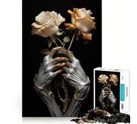 Skeletal Romance 1000 Pieces Jigsaw Puzzles for Adults Thought Toy Calming Play Precise Edge Heartfelt Gift 38x52cm
