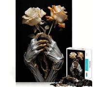 Skeletal Romance Puzzle for Teenagers 1000 Pieces Strengthen Memory Stress Free Smooth Edge 38x26cm