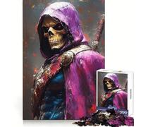 Skeletal Warrior with Sword 1000 Piece Jigsaw Puzzles for Adults Teenagers Memory Upgrade Light Relax Sharp Cut Lovely Gift 50x75cm