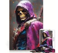 Skeletal Warrior with Sword 1000 Piece Jigsaw Puzzles for Teenagers Cognitive Toy Slow Enjoy Premium Edge Santa Wish Pick 38x26cm