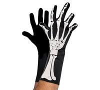 Skeleton 3D Gloves - Fun Accessory for Halloween - Pack of 12
