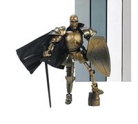 Skeleton Action Figure Articulated Knight Skull Fidget Toys 360° Joints Movable Model Customizable Collectible Toy Desktop Decoration Gift For Adult Collectors