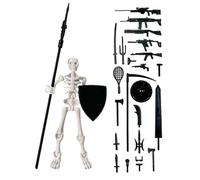 Skeleton Action Figure - Fully Articulated Drawing Model, Posable Human Figure | Provides Accurate Art Reference, Perfect Aids Realistic Sketching, Creates Dynamic Scene Setups, Adds Festive Charm