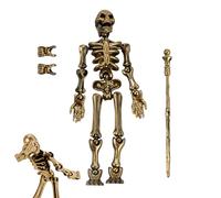 Skeleton Action Figure - Jointed Model, Fully Articulated Body for Flexible Posing, Sturdy Design for Desk Display, Bookshelf, Halloween Decorations, Craft Projects, Collecting, School Projects