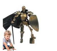 Skeleton Action Figure, Movable Articulated Toy, 7 Inches Poseable with Cool Design, Model Collectible, Home Decor with Stylish Look, Living Room Display for Home