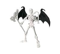 Skeleton Action Figure Movable, Flexible Figure Sensory Toy, Articulated Assembly Model Toy for Fantasy Lovers Collectors Enthusiasts Bookshelf Bedside Nightstand Coffee Table