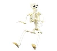 Skeleton Action Figure - Movable Joints Full Body Human Bone Model Toy,Skeleton Figure for Halloween Props Spooky Party Decoration