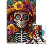 Skeleton Adult Jigsaws 1000 Piece,Educational Game Challenge Toy Wall Decoration Unique Birthday And Xmas Gifts 38x26cm