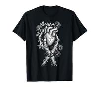 Skeleton Anatomical Heart Dark Romance Alt Grunge Emo T-Shirt