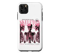 Skeleton Anatomy Pink Goth Funny Sarcastic Halftone Poster Case for iPhone 11 Pro Max
