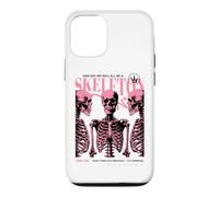 Skeleton Anatomy Pink Goth Funny Sarcastic Halftone Poster Case for iPhone 12/12 Pro