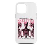 Skeleton Anatomy Pink Goth Funny Sarcastic Halftone Poster Case for iPhone 13 Pro Max