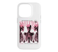 Skeleton Anatomy Pink Goth Funny Sarcastic Halftone Poster Case for iPhone 14 Pro