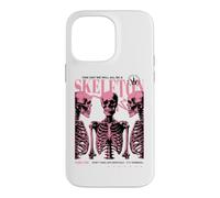 Skeleton Anatomy Pink Goth Funny Sarcastic Halftone Poster Case for iPhone 14 Pro Max