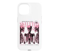 Skeleton Anatomy Pink Goth Funny Sarcastic Halftone Poster Case for iPhone 15