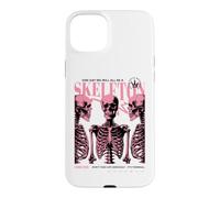 Skeleton Anatomy Pink Goth Funny Sarcastic Halftone Poster Case for iPhone 15 Plus