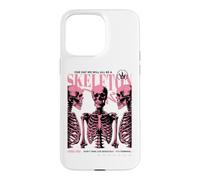 Skeleton Anatomy Pink Goth Funny Sarcastic Halftone Poster Case for iPhone 15 Pro Max