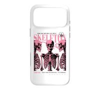Skeleton Anatomy Pink Goth Funny Sarcastic Halftone Poster Case for iPhone 17 Pro Max