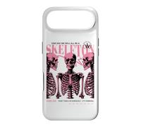 Skeleton Anatomy Pink Goth Funny Sarcastic Halftone Poster Case for iPhone Air
