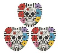 Skeleton And Flower Black And White Car Air Freshener, 3 Pcs Love form Hanging Air Freshener Cards, Long Lasting Fragrance Scented Cards for Car, Home, Office White-style