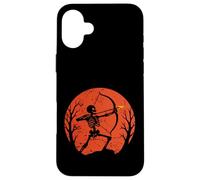 Skeleton Archer Halloween Moon Case for iPhone 16 Plus