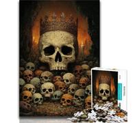 Skeleton Art Jigsaw Puzzles for Adults 1000 Pieces,Challenging Game And Family Play with Fully Interlocking Randomly Shaped Pieces 38x26cm