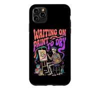 Skeleton Artist Waiting On Paint To Dry Painter Case for iPhone 11 Pro Max