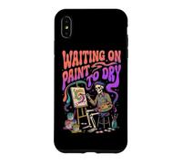Skeleton Artist Waiting On Paint To Dry Painter Case for iPhone XS Max