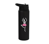 Skeleton Ballerina Ballet Dancer Tutu Skirt Halloween Stainless Steel Insulated Water Bottle