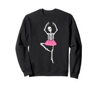 Skeleton Ballerina Ballet Dancer Tutu Skirt Halloween Sweatshirt