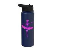 Skeleton Ballerina Halloween Costume Ballet Dance Skeleton Stainless Steel Insulated Water Bottle