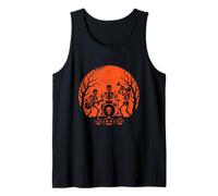 Skeleton Band Halloween Jam Tank Top
