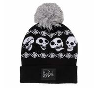 Skeleton Band Snow Beanie Corpse Bride Black One Size