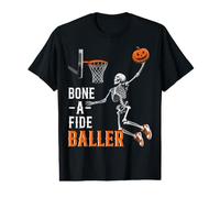 Skeleton Basketball Bone-A-Fide Baller Halloween Mens Boys Value Graphic T-Shirt