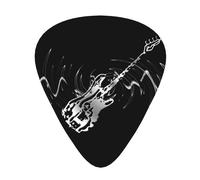 Skeleton Bass Guitar Decorative Soundtrack Guitar Picks Bass Guitarist Plectrums Paddles for Playing Guitar 12 PCS