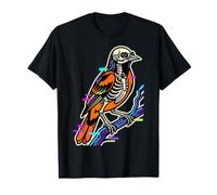 Skeleton Bird Sunglasses Robin Funny Skull Bath T-Shirt