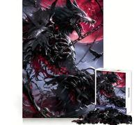 Skeleton Bloodmoon Wolf 1000 Pieces Jigsaws Adults Puzzles Gifts Brain Workout Toy Relaxed Mind Art Assembly Memorable Gift 38x26cm
