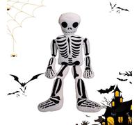 Skeleton Body Cushion - 40cm Halloween Stuffed Animal, Plush Halloweens Skeletons Pillow, Halloweenss Human Skeletonss Cushions | Festive Throw Pillows for Kids Girls Boys Adults Holiday Photoshoot