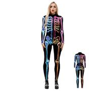 Skeleton Bone Jumpsuit Long Sleeve Costume Comfortable and