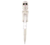 Skeleton Boxing Pen, Generic Halloween-Skeleton Pen, Funny Creepy Writing Pine-18cm ABS LED- Pen, Sturdy, Fun for Students and Dorm, Ideal for Notes and G