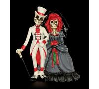 Skeleton Bridal Couple Figure - Forever by Your Side - Gift Fantasy Gothic