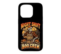 Skeleton Builder Boo Crew Halloween Construction Case for iPhone 15 Pro